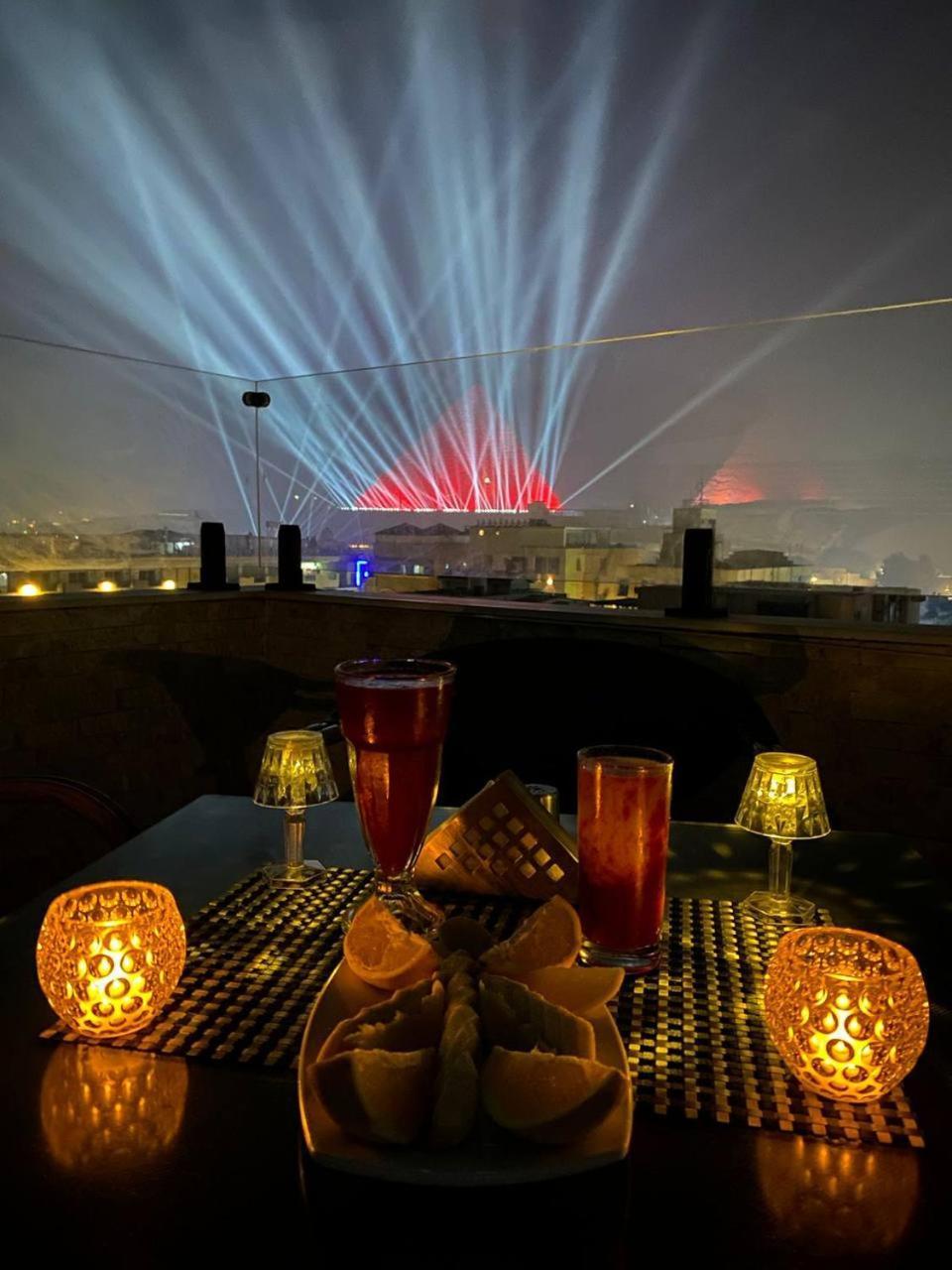 Aziz Egypt Pyramids View Hotel Kafrat al Jabal Bagian luar foto
